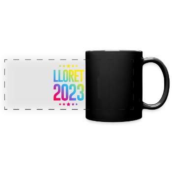 Lloret De Mar 2023 - Panorama-Tasse farbig - Schwarz - Vorne