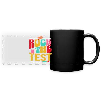 Rock The Test Examen Fin D'Année Enseignant - Mug panoramique uni - noir - Devant