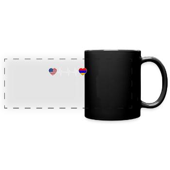 Arménie - Mug panoramique uni - noir - Devant