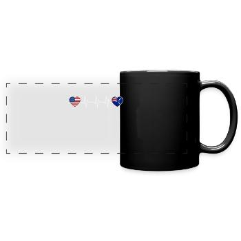 Cook (Îles) - Mug panoramique uni - noir - Devant