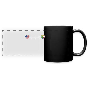 Comoros - Full Colour Panoramic Mug - black - Front
