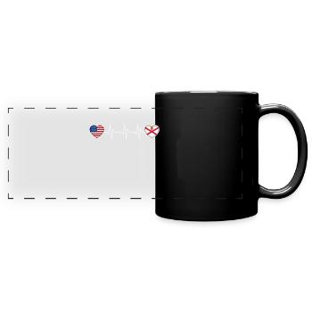 Jersey - Panorama-Tasse farbig - Schwarz - Vorne
