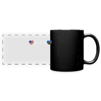 Roma - Full Colour Panoramic Mug - black - Front