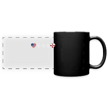 Irlande du Nord - Mug panoramique uni - noir - Devant