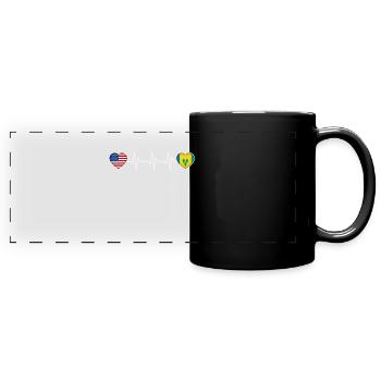 Saint Vincent and the Grenadines - Full Colour Panoramic Mug - black - Front