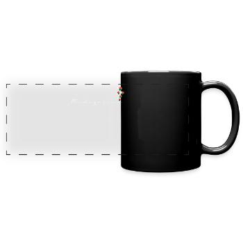 Macédoine - Mug panoramique uni - noir - Devant