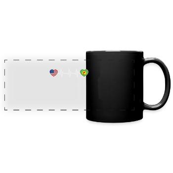 Zaïre - Mug panoramique uni - noir - Devant