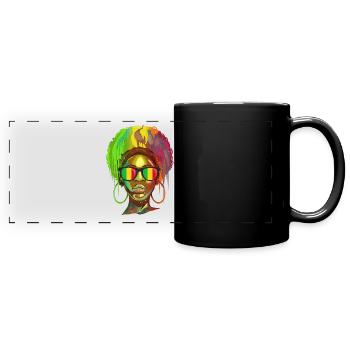 Mali - Mug panoramique uni - noir - Devant