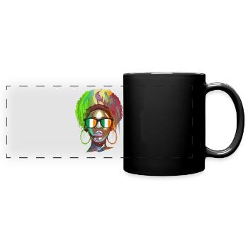 Irlande - Mug panoramique uni - noir - Devant
