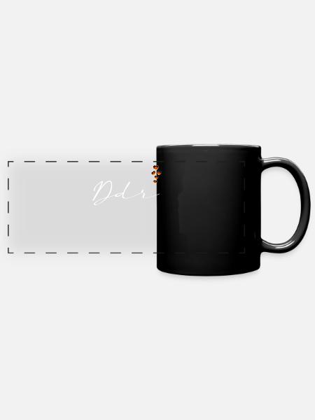 DDR - Panorama-Tasse farbig - Schwarz