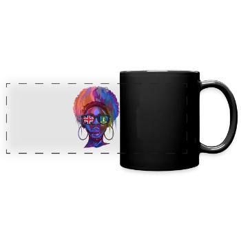 Britische Jungferninseln - Panorama-Tasse farbig - Schwarz - Vorne