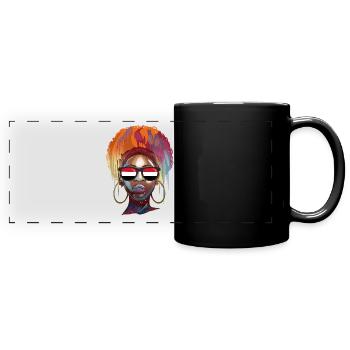 Jemen - Panorama-Tasse farbig - Schwarz - Vorne