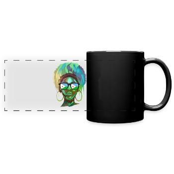 Djibouti - Mug panoramique uni - noir - Devant