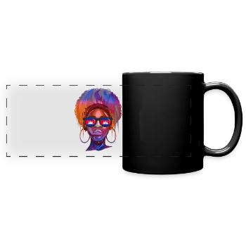 Kambodscha - Panorama-Tasse farbig - Schwarz - Vorne