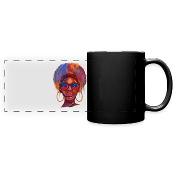 Samoa - Panorama-Tasse farbig - Schwarz - Vorne