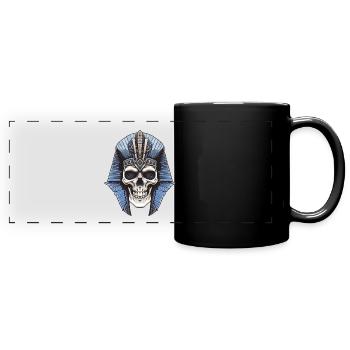 Crâne de pharaon - Mug panoramique uni - noir - Devant