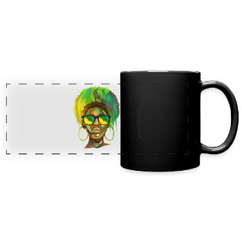 Guyane française - Mug panoramique uni - noir - Devant