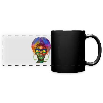 Neukaledonien - Panorama-Tasse farbig - Schwarz - Vorne