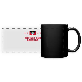 Antigua and Barbuda - Full Colour Panoramic Mug - black - Front