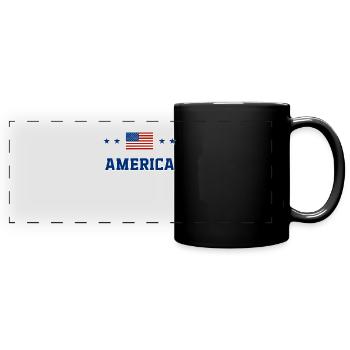 America - Full Colour Panoramic Mug - black - Front