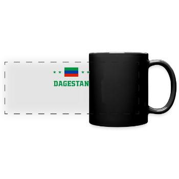 Daghestan - Mug panoramique uni - noir - Devant