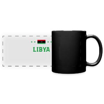 Libyen - Panorama-Tasse farbig - Schwarz - Vorne