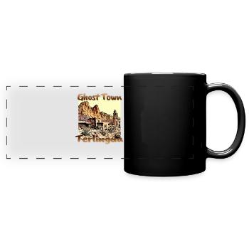 USA Texas Terlingua Ghost Town Design - Panorama-Tasse farbig - Schwarz - Vorne