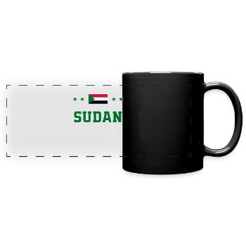 Sudan - Full Colour Panoramic Mug - black - Front