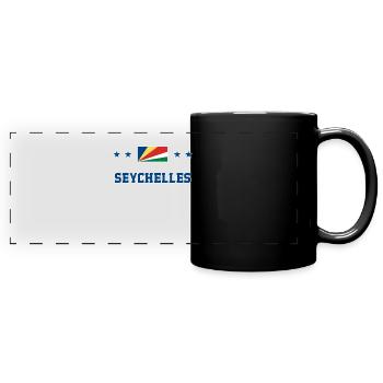 Seychelles - Full Colour Panoramic Mug - black - Front