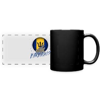 Barbados - Full Colour Panoramic Mug - black - Front