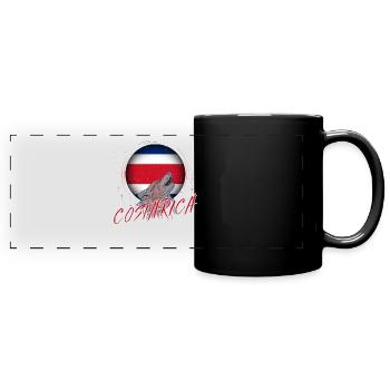 Costa Rica - Full Colour Panoramic Mug - black - Front