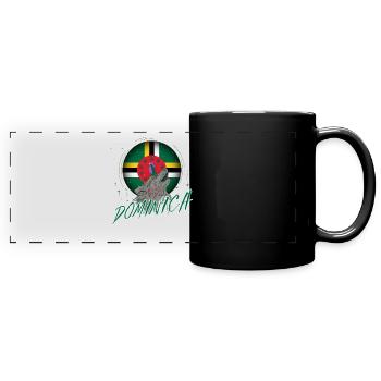 Dominique - Mug panoramique uni - noir - Devant