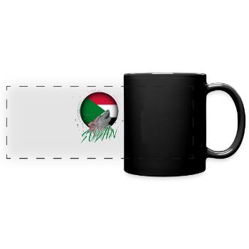 Sudan - Full Colour Panoramic Mug - black - Front