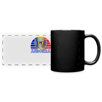 Andorra - Panorama-Tasse farbig - Schwarz - Vorne
