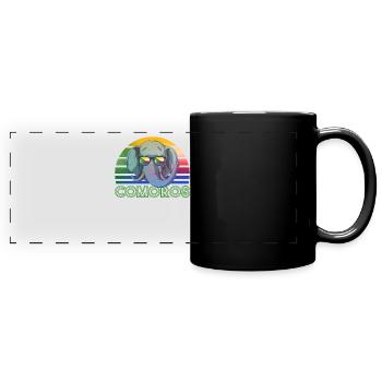 Comoros - Full Colour Panoramic Mug - black - Front