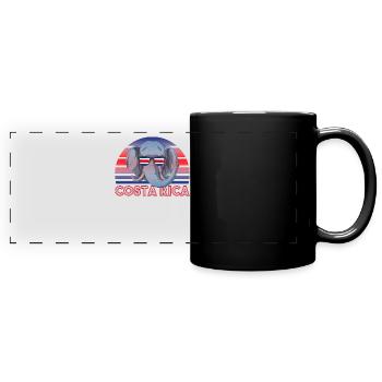 Costa Rica - Full Colour Panoramic Mug - black - Front