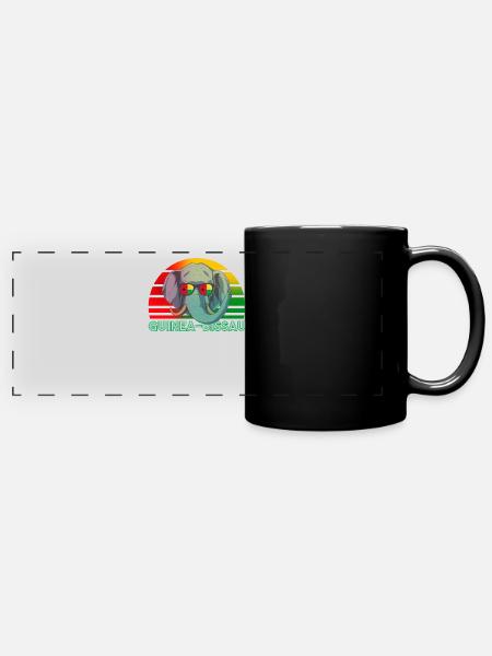 Guinea-Bissau - Panorama-Tasse farbig - Schwarz