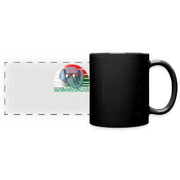 Macédoine - Mug panoramique uni - noir - Devant