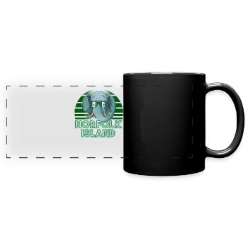 Norfolk Island - Full Colour Panoramic Mug - black - Front