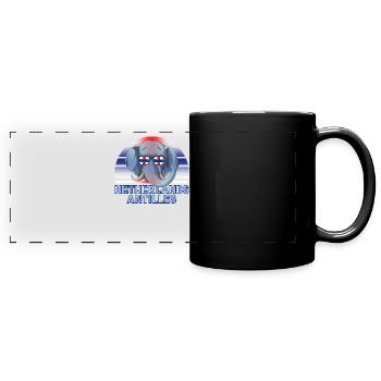 Antilles néerlandaises - Mug panoramique uni - noir - Devant
