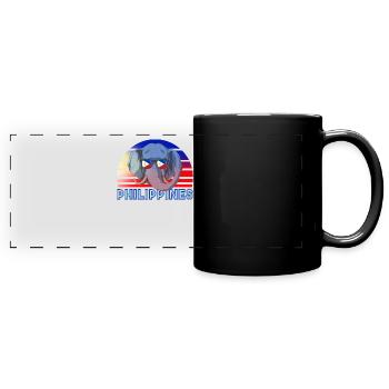 Philippines - Full Colour Panoramic Mug - black - Front