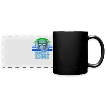 Sierra Leone - Panorama-Tasse farbig - Schwarz - Vorne
