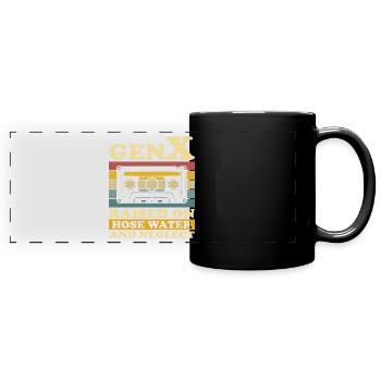 Humour Génération X - Mug panoramique uni - noir - Devant