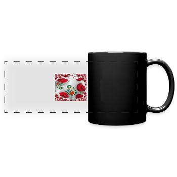 Peru Flag Lima South America - Full Colour Panoramic Mug - black - Front
