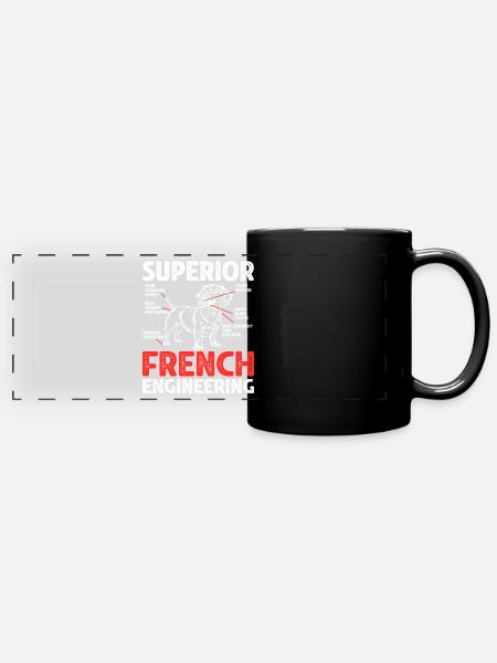 Humor Dackel Hund Geschenk - Panorama-Tasse farbig - Schwarz