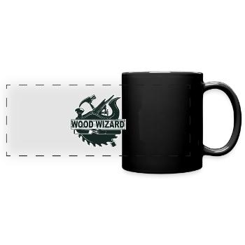 Holzbearbeitungs-Assistent - Panorama-Tasse farbig - Schwarz - Vorne