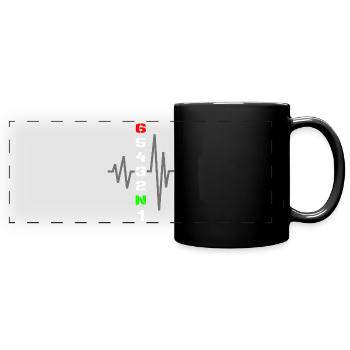 1N23456 - Panorama-Tasse farbig - Schwarz - Vorne