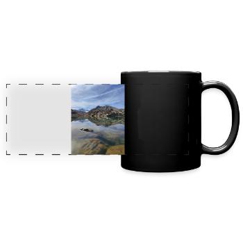Bramant See - Panorama-Tasse farbig - Schwarz - Vorne