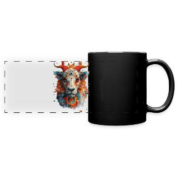 Animal Design - Full Colour Panoramic Mug - black - Front