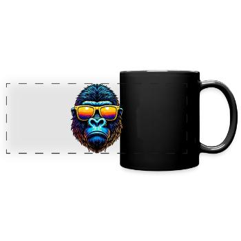 Gorilla - Full Colour Panoramic Mug - black - Front